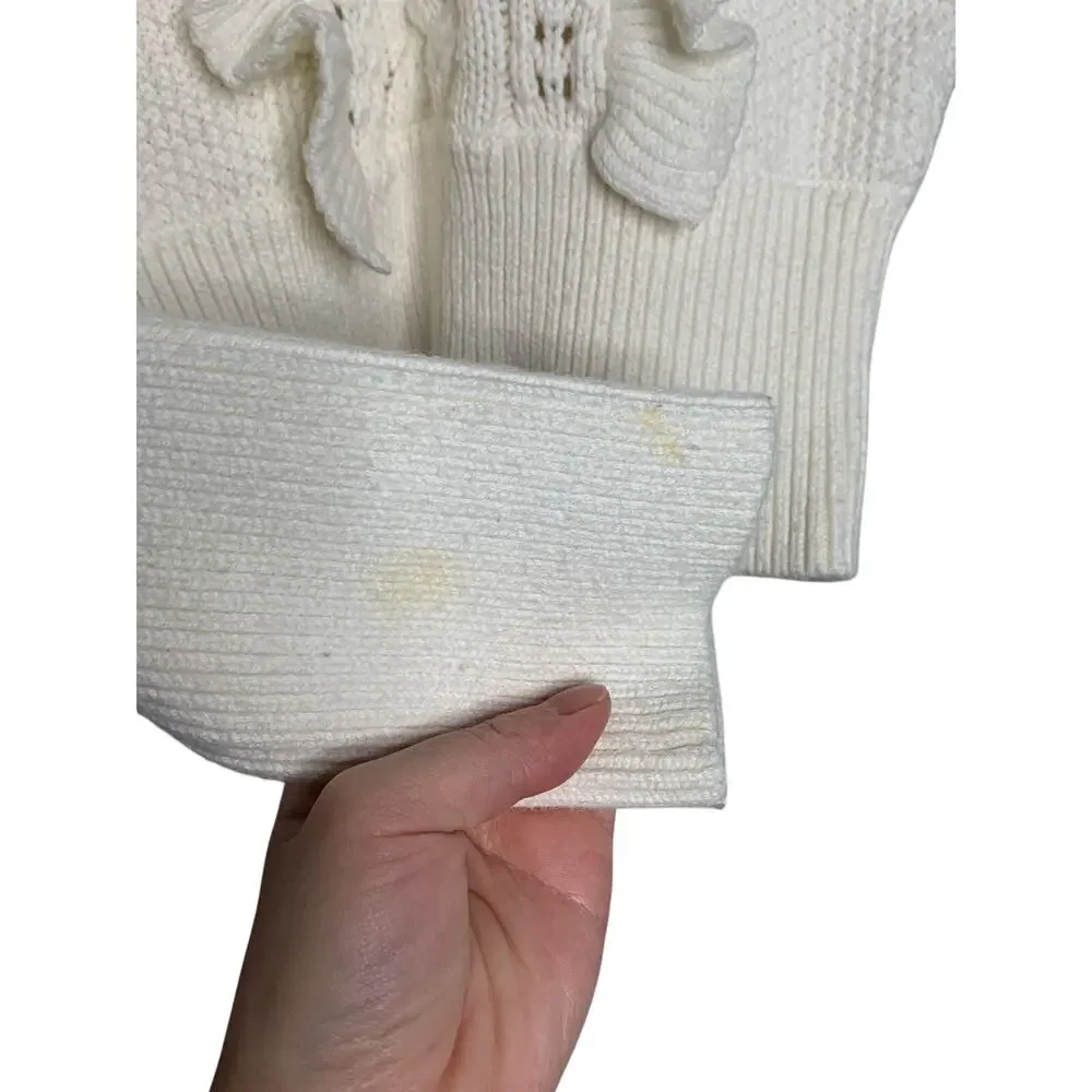 Zimmermann Cream Ruffle Sweater - Picture 6 of 7